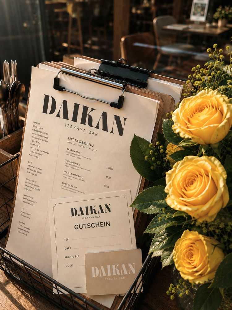 DAIKAN Gutschein und Mittagskarte
